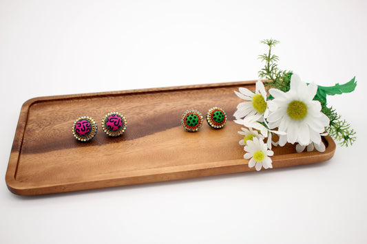 Afi | African Fabric Stud Earrings