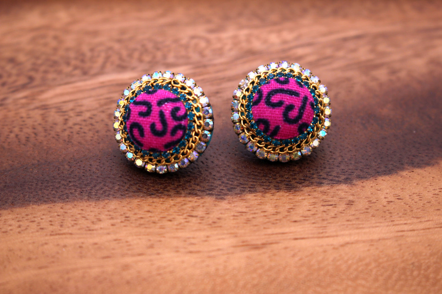 Afi | African Fabric Stud Earrings