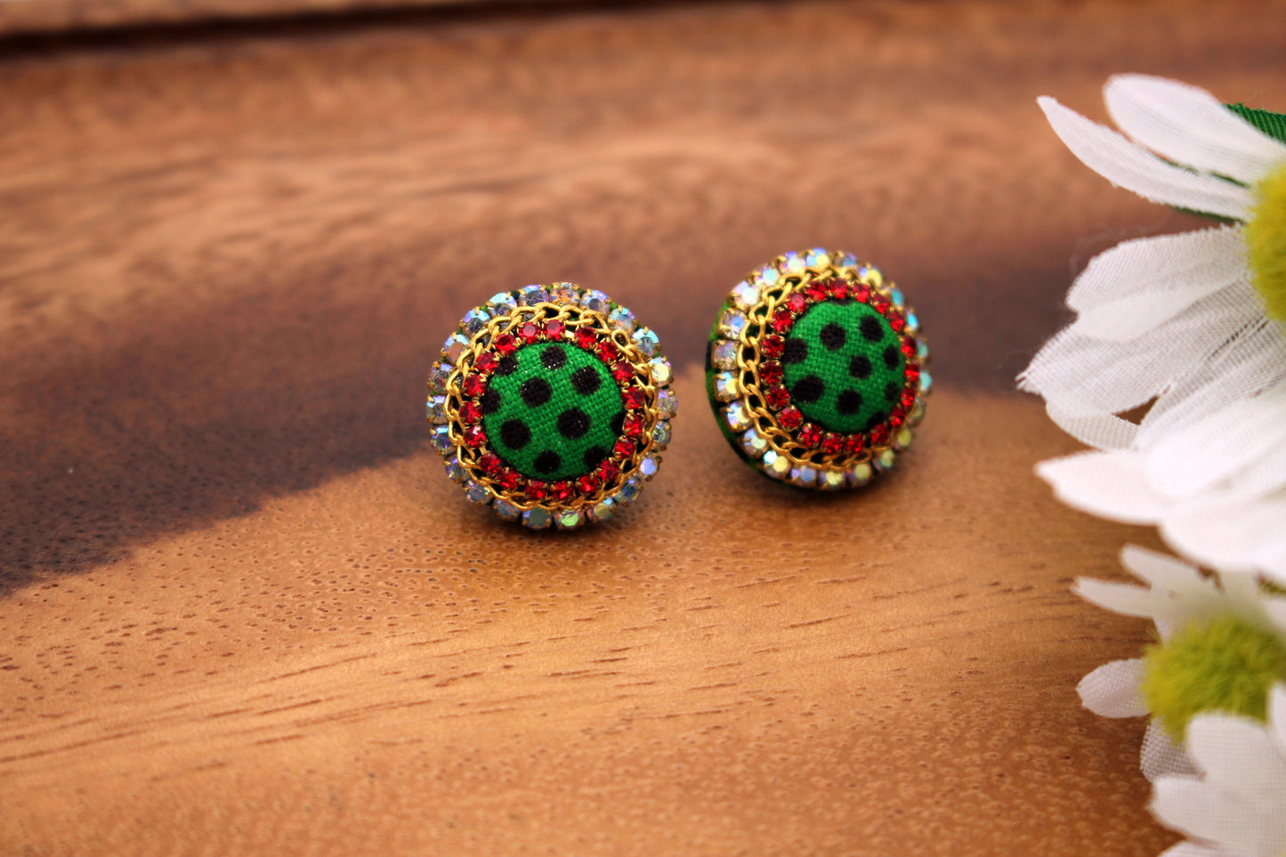 Afi | African Fabric Stud Earrings