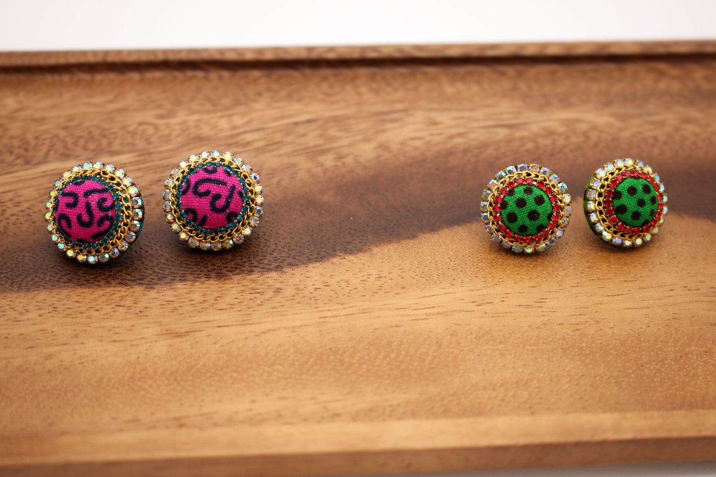Afi | African Fabric Stud Earrings