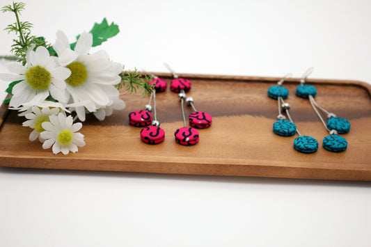 Enyo | African Fabric Drop Earrings