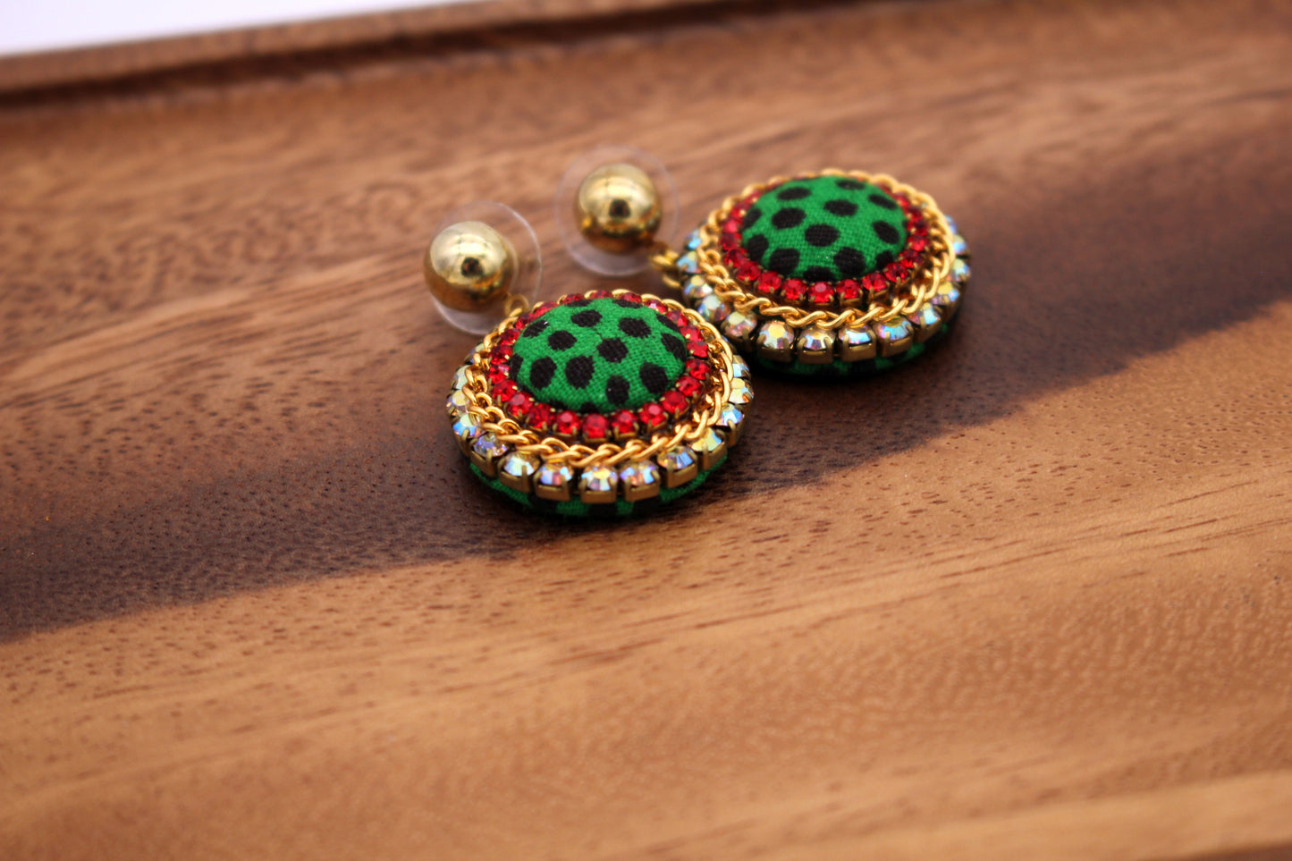 Nuna | African Fabric Teardrop Earrings