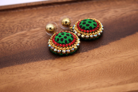 Nuna | African Fabric Teardrop Earrings